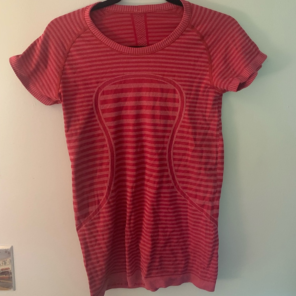 Lululemon Pink Swiftly Tech Short Sleeve Shirt, Size 6